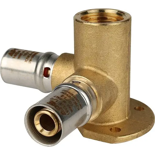 Водорозетка пресс проходная 16мм x ½"в x 16мм APE AP154D 12x16