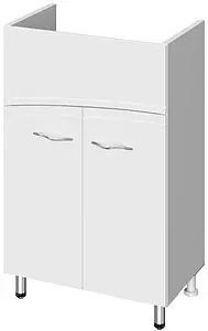 Тумба-умывальник напольная Cersanit Erica New 55 белый F-SU-ERN-ERI55+S-UM-ERI55/1-w Тумба-умывальник напольная Cersanit Erica New 55 белый F-SU-ERN-ERI55+S-UM-ERI55/1-w, 3