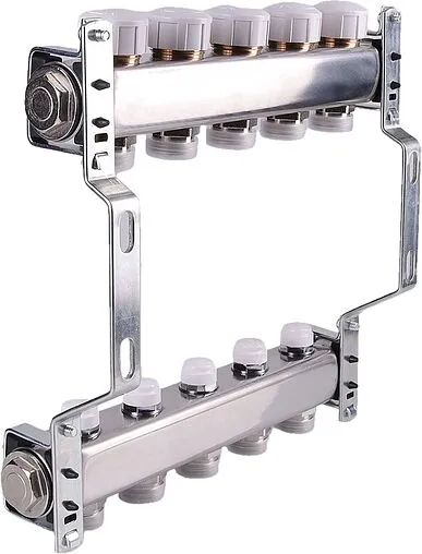 Группа коллекторная без расходомеров 3 отвода 1&quot;в/в x ¾&quot;ек Valtec VTc.582.EMNX.0603