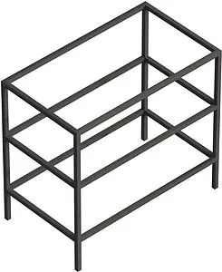 Каркас под раковину Cezares Cadro 80 чёрный матовый CADRO-80/46/73-2C-PIA-MET-ST, 1