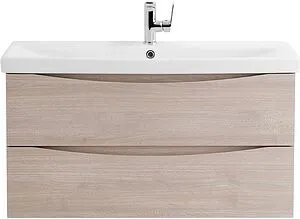 Тумба-умывальник подвесная BelBagno MARINO-CER 80 Rovere Grigio MARINO-CER-800-2C-SO-RG-P+BB-0322-80-LVB, 1
