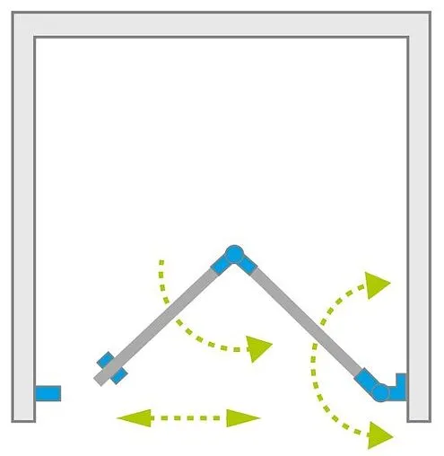 Дверь в нишу 900мм прозрачное стекло Radaway Fuenta New DWB 90 R 384076-01-01R