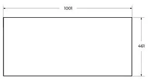 Консоль с умывальником подвесная Cezares Cadro 100 чёрный CADRO-100/46/58-2C-SO-MET-ST+ Консоль с умывальником подвесная Cezares Cadro 100 чёрный CADRO-100/46/58-2C-SO-MET-ST+, 3