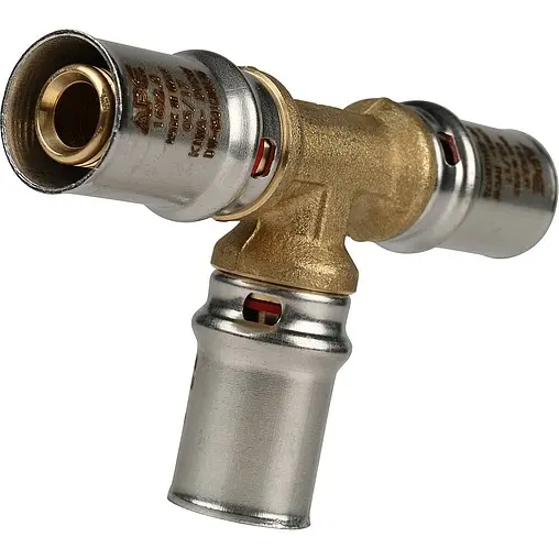 Тройник пресс соединительный 16мм x 16мм x 16мм APE AP131 16x16x16