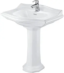 Раковина с пьедесталом Creo Ceramique Dijon 75 белый DI3000+DI3010 Раковина с пьедесталом Creo Ceramique Dijon 75 белый DI3000+DI3010, 1