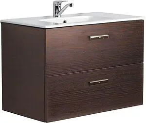 Тумба-умывальник подвесная Roca Victoria Nord 80 венге ZRU9000031+ZRU9000032, 1