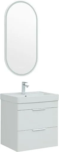 Тумба-умывальник Aquanet Ирис new 60 белый глянец 00310144+