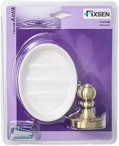 Мыльница Fixsen Antik бронза/белый FX-61108 Мыльница Fixsen Antik бронза/белый FX-61108, 3