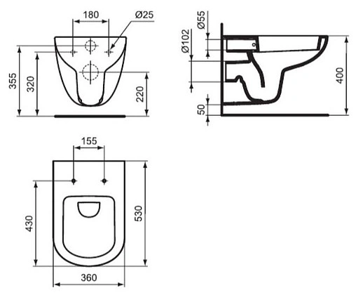 Комплект 4 в 1 Ideal Standard Tempo W440101