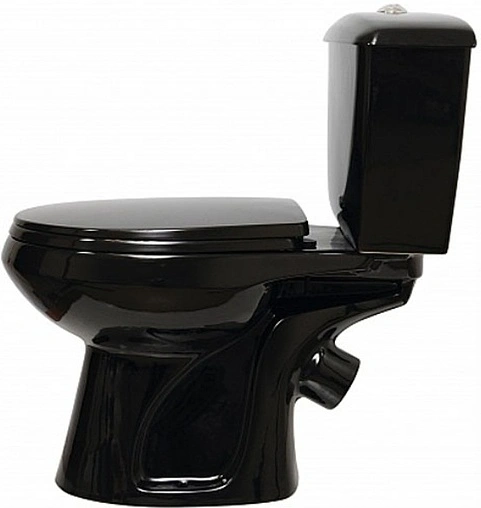 Унитаз-компакт Оскольская керамика Элисса-Антивсплеск стандарт черный 43374110202