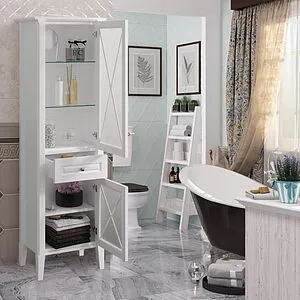 Шкаф-пенал напольный Opadiris Палермо 53 R белый Z0000008561, 4