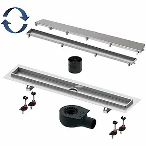 Лоток душевой Set 840мм h=81мм 0.8л/сек TECElinus Tile/Steel 15103099 Лоток душевой Set 840мм h=81мм 0.8л/сек TECElinus Tile/Steel 15103099, 4