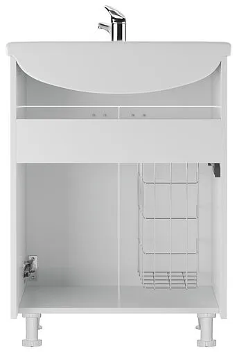 Тумба-умывальник напольный Айсберг Классик 60 белый DA1025T+4620008192772