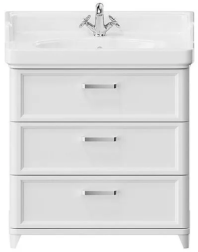 Тумба-умывальник подвесная Kerama Marazzi Pompei 80 белый PO.N.80.3\WHT+PO.wb.80