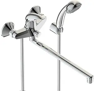 Смеситель для ванны с длинным изливом Vidima Orion хром BA005AA Смеситель для ванны с длинным изливом Vidima Orion хром BA005AA, 1