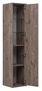 Шкаф-пенал подвесной Aquanet Lino 35 дуб веллингтон 00253914, 4