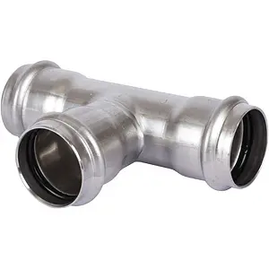 Тройник пресс соединительный 35мм Sanha NiroSan 9130 6913035 Тройник пресс соединительный 35мм Sanha NiroSan 9130 6913035, 1