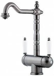 Смеситель для кухни с подключением к фильтру Omoikiri Amagasaki-SI античное серебро 4994045, 1