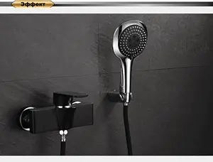 Смеситель для душа D&K Berlin Technische чёрный/хром DA1433115 Смеситель для душа D&K Berlin Technische чёрный/хром DA1433115, 5