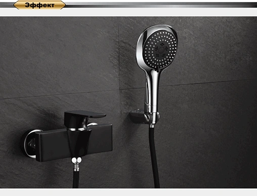 Смеситель для душа D&K Berlin Technische чёрный/хром DA1433115 Смеситель для душа D&K Berlin Technische чёрный/хром DA1433115