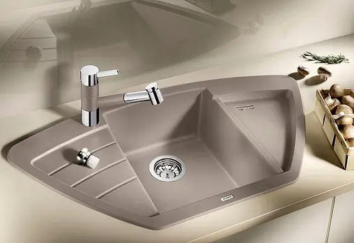 Мойка кухонная Blanco Zia 9 E 93 кофе 515074