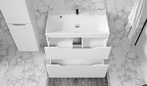 Тумба под умывальник подвесная Raval Wector 80 белый Wct.01.80/P/W/MD, 3