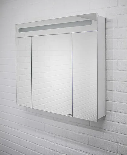 Шкаф-зеркало Домино Аврора 80 белый DV8009HZ