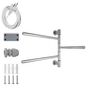 Полотенцесушитель электрический I-образный Energy I-G3 полированная сталь, 2