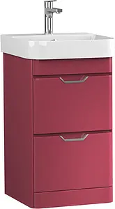 Тумба-умывальник напольная ISVEA Fonte 57 красный 21USS005057I+10SQ50057SV, 1