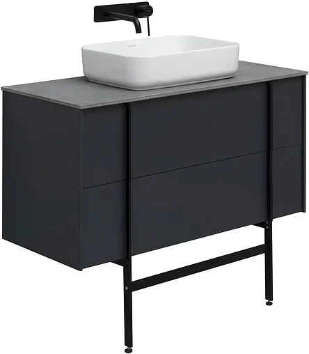 Тумба под умывальник подвесная Allen Brau Reality 100 антрацит 1.32007.AM