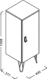 Шкаф-пенал напольный Isvea Supra 40 светло-серый 27SP3208440I Шкаф-пенал напольный Isvea Supra 40 светло-серый 27SP3208440I, 2