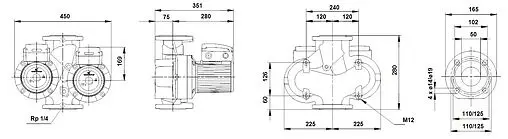Насос циркуляционный Grundfos UPSD 50-180 F 96408915