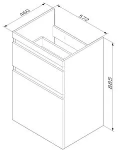 Тумба-умывальник напольная Am.Pm X-Joy 60 белый/светлое дерево M85AFSX0602WG+, 2