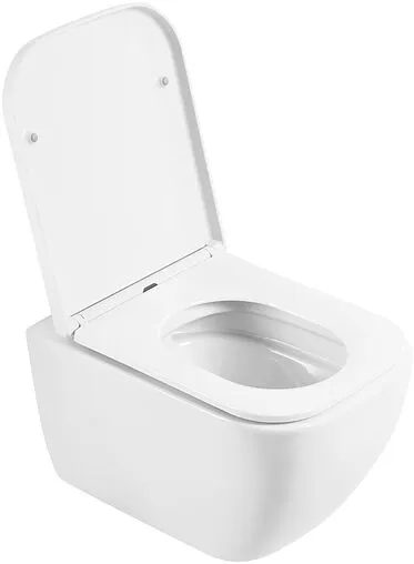 Унитаз подвесной безободковый BelBagno Alpina белый BB10100CHR/SC Унитаз подвесной безободковый BelBagno Alpina белый BB10100CHR/SC