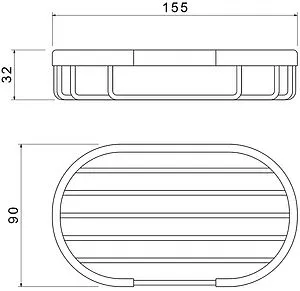 Мыльница Aquatek хром AQ4956CR Мыльница Aquatek хром AQ4956CR, 2
