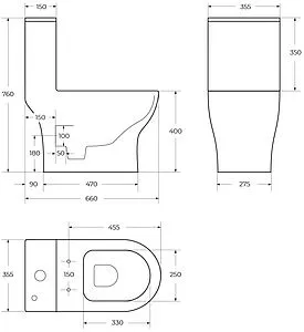 Унитаз-компакт безободковый BelBagno Neon белый BB8617CPR-MN/SC Унитаз-компакт безободковый BelBagno Neon белый BB8617CPR-MN/SC, 2