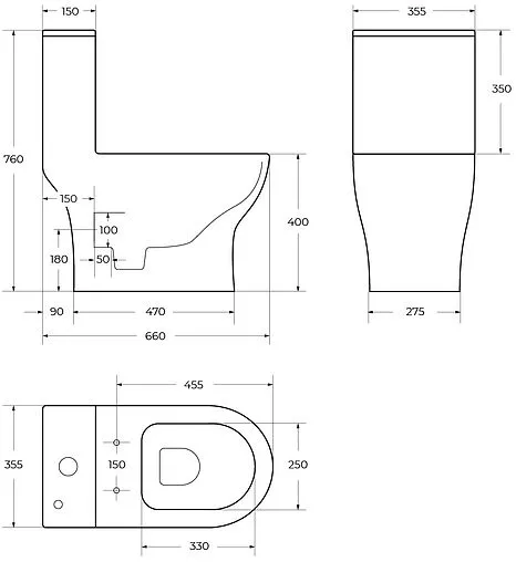 Унитаз-компакт безободковый BelBagno Neon белый BB8617CPR-MN/SC
