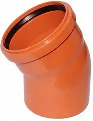 Отвод наружный D=110мм Угол 30° Политэк 200211030