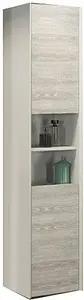Шкаф-пенал напольный Comforty Женева 35 дуб белый/белый 00004137139CF, 1