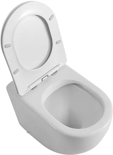 Унитаз приставной безободковый BelBagno Sfera-R белый BB2141CBR/SC Унитаз приставной безободковый BelBagno Sfera-R белый BB2141CBR/SC