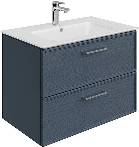 Тумба-умывальник подвесная Kerama Marazzi Piano Classic 75 ясень синий PIA.CL.75\BLU.M+PI.wb.75