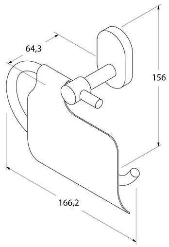 Держатель туалетной бумаги IDDIS Mirro Plus хром MRPSBC0i43