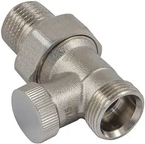 Вентиль запорный прямой М22x1.5 x ½"н Schlosser Standard 601300008 Вентиль запорный прямой М22x1.5 x ½"н Schlosser Standard 601300008, 1