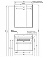 Тумба-умывальник подвесная Aquanet Йорк 70 белый 00202093+00198207