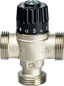 Трехходовой термостатический смесительный клапан 1" +30...+65°С Kvs 1.8 Stout SVM-0025-186525 Трехходовой термостатический смесительный клапан 1" +30...+65°С Kvs 1.8 Stout SVM-0025-186525, 3