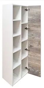 Шкаф-пенал подвесной Comforty Турин 45 дуб бежевый/белый 00004136455CF Шкаф-пенал подвесной Comforty Турин 45 дуб бежевый/белый 00004136455CF, 5