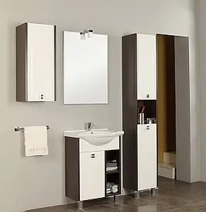 Тумба-умывальник напольная Aquaton Крит 60 M белый/венге 1A1488K0KT500 Тумба-умывальник напольная Aquaton Крит 60 M белый/венге 1A1488K0KT500, 3