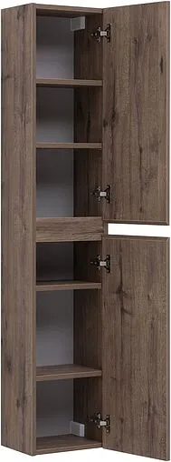 Шкаф-пенал подвесной Aquanet Нота NEW 30 дуб веллингтон табак 00334195