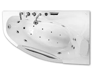 Ванна акриловая с гидромассажем Gemy 171x99 R G9046 II K R, 3