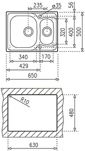 Мойка кухонная Teka Universe 60 T-XP 1½ B Polished нержавеющая сталь полированная 115070001, 2